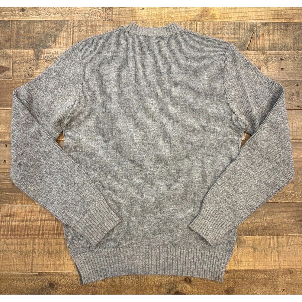 VTG London Fog Mens Argyle V-Neck Sweater Gray Solara, Wool, Mohair USA 80's/90s - Picture 9 of 10